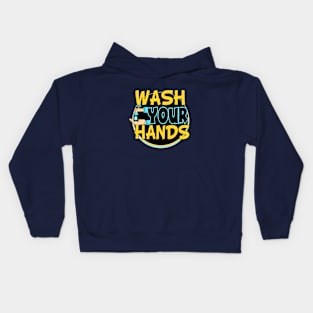 Wash Your Hands Sign Kids Hoodie